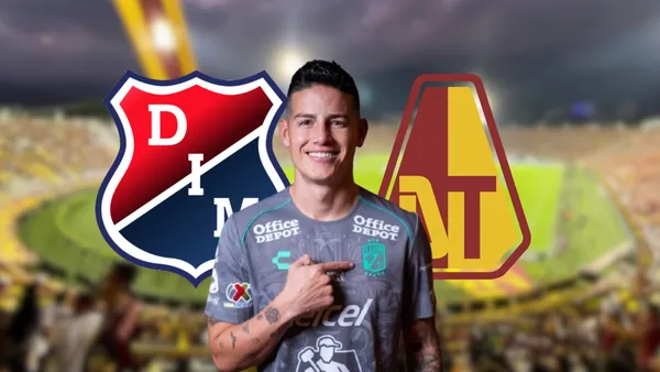 James Rodríguez Foto: Club León, Escudoteca y Deportes Tolima