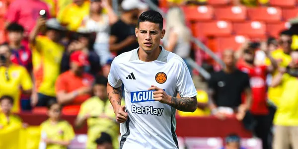 James Rodríguez. Foto de James de FCF en X @FCFSeleccionCol.