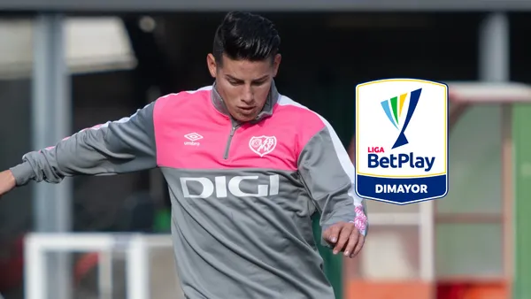 James Rodríguez Foto: Redes Rayo Vallecano y Escudoteca