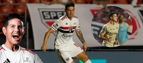 James Rodríguez fue figura en la victoria 3-0 de Sao Paulo vs Gremio de Brasil