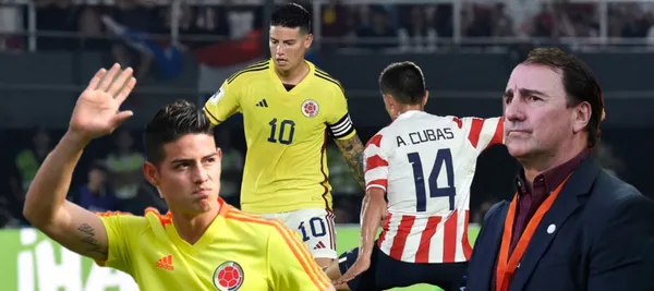 James Rodríguez fue sustituido por Jorge Carrascal en la segunda parte del partido ante Paraguay