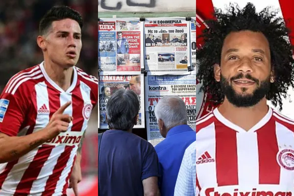 James Rodríguez fue tomado en cuenta por la Superliga de Grecia y en paralelo Marcelo no ha hecho mucho en Olympiacos.