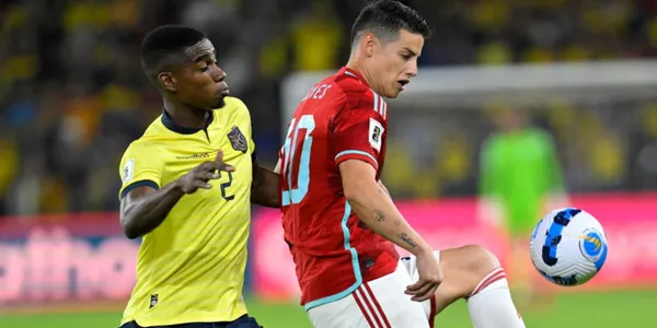 James Rodríguez fue una de las grandes figuras de Colombia en el partido contra Ecuador.