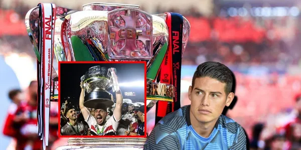 James Rodríguez ganó un título sin jugar en Brasil con el São Paulo.