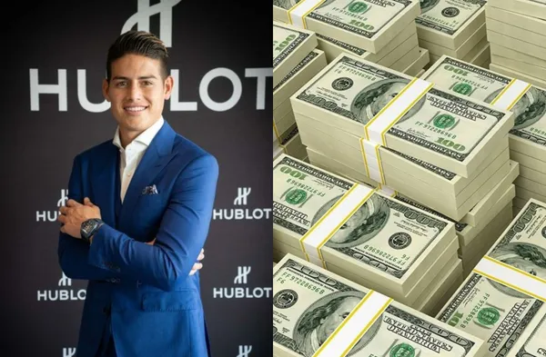 James Rodríguez gastó una millonada en relojes de lujo.
