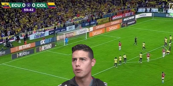 James Rodríguez habló luego del partido entre Colombia y Ecuador.