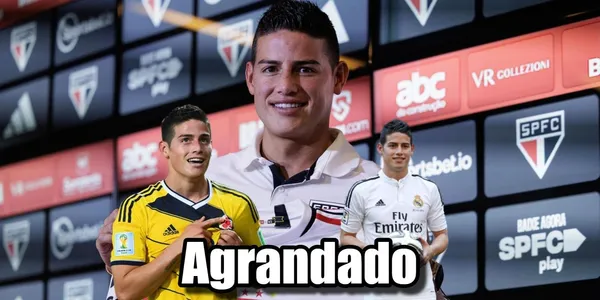 James Rodríguez habló en rueda de prensa en el São Paulo y algo que dijo sonó agrandado o que vive del pasado.