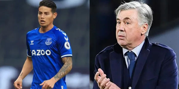 James Rodríguez hizo un buen partido con Everton, pero no todos estuvieron conformes. El DT respondió al estado físico del colombiano
