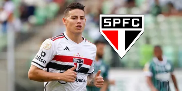 James Rodríguez jugando con el São Paulo