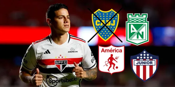 James Rodríguez jugando con el Sao Paulo