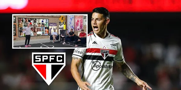 James Rodríguez jugando con el Sao Paulo de Brasil