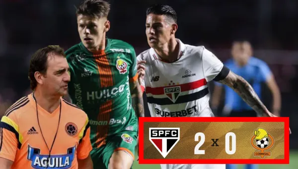 James Rodríguez jugando con Sao Paulo