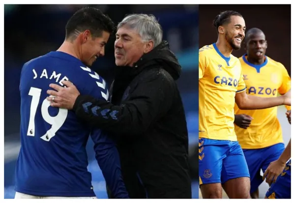 James Rodríguez no la está pasando bien en el Everton y mira el mensaje que mandó Carlo Ancelotti