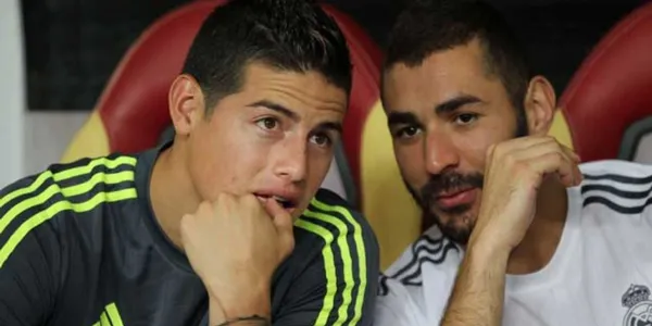 James Rodríguez la está rompiendo en el Everton con otros compañeros en al ataque, muy diferente con Karim Benzema en el Real Madrid