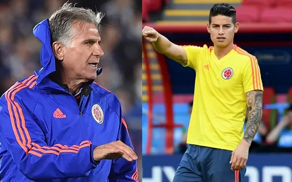 James Rodríguez llegó a la Selección Colombia con un pedido entre manos que no le agradó mucho a Carlos Queiroz.