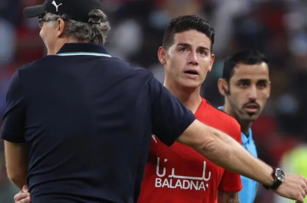James Rodríguez no luce cómodo en Qatar y ya se visualizan tres problemas complejos en su presente.