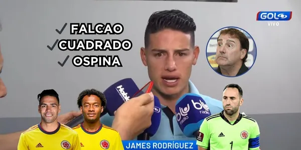 James Rodríguez mandó un mensaje claro sobre el caso de Falcao, Cuadrado y Ospina en la Selección.