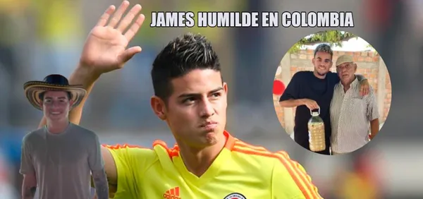 James Rodríguez mostró su lado más humilde en Colombia