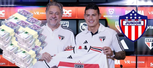 James Rodríguez no ha confirmado su continuidad en Sao Paulo de Brasil