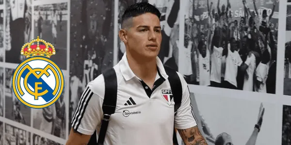 James Rodríguez no olvida al Real Madrid y comparte con un excompañero en el fútbol de Brasil.