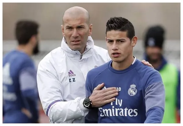 James Rodríguez no olvidó los desplantes de Zinedine Zidane y mira cómo tomó su venganza