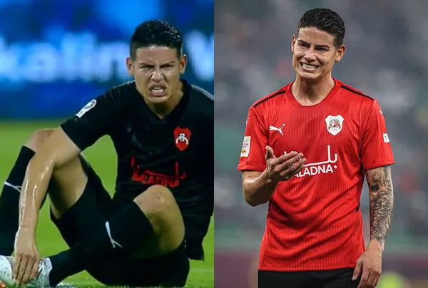 James Rodríguez parece que llegó a un país donde confunden al fútbol con el boxeo y el kárate.