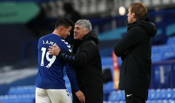 James Rodríguez no pasa bien en el Everton y más ahora con este pedido de los hinchas