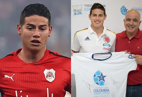James Rodríguez no pasa por un buen momento deportivo, pese a ello no para de ayudar en Colombia.