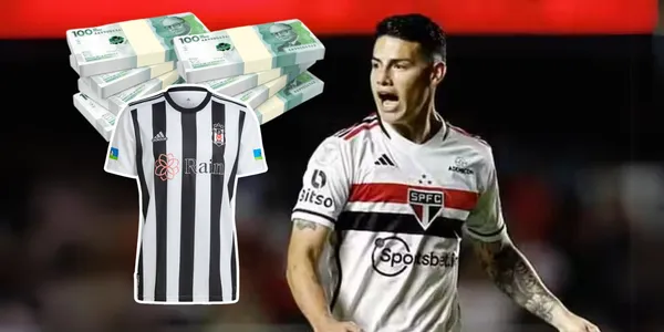 James Rodríguez podría irse a jugar al Besiktas de Turquía.