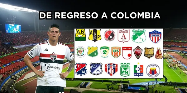 James Rodríguez podría salir del Sao Paulo de Brasil.