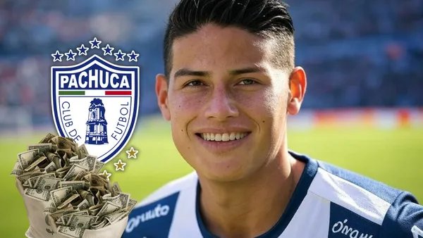 James Rodríguez podría ser nuevo jugador del Pachuca Foto: Grox y Escudoteca