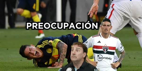 James Rodríguez prende las alarmas en la Selección Colombia.
