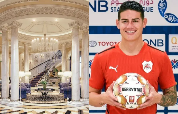 James Rodríguez desde que llegó a Qatar está encantado con los lujos que le ha ofrecido ese fútbol exótico.