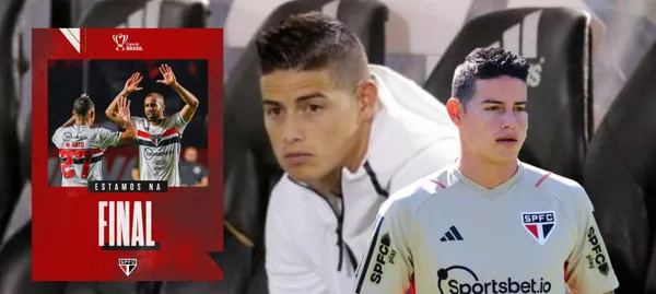 James Rodríguez quemó banca en el partido de Sao Paulo ante Corinthians