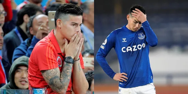 James Rodríguez recibe ácidos comentarios desde Inglaterra ante una posible vuelta al Everton.