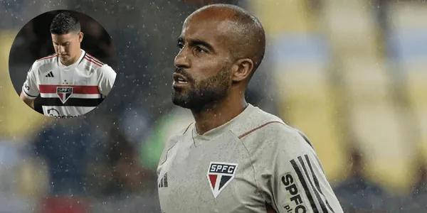 James Rodríguez recibió el apoyo de todos sus compañeros del São Paulo después de fallar el penal, en especial el de Lucas Moura.