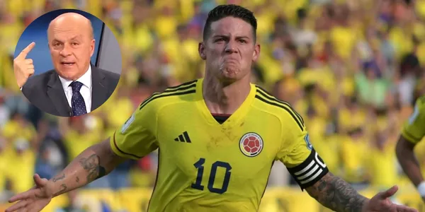 James Rodríguez recibió nuevamente las criticas de Carlos Antonio Vélez.