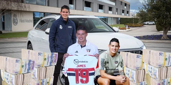 James Rodríguez recibiría un auto de lujo en el São Paulo de Brasil.