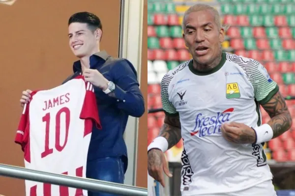 James Rodríguez reportó novedades desde Grecia con el Olympiacos, pero no olvidan lo que pasó con él en Qatar, algo que ni Dayro Moreno llegó a tanto.