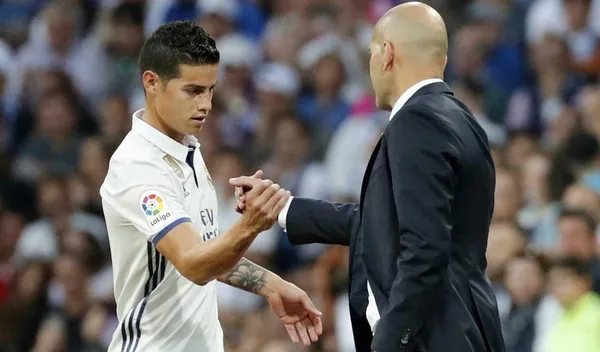 James Rodríguez rompe el silencio y le manda un mensaje a Zinedine Zidane luego de mucho tiempo ¿Qué dijo?