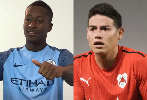 James Rodríguez se juntó con Marlos Moreno y otros jugadores colombianos.