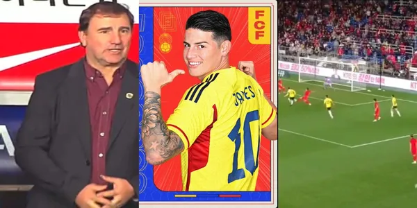 James Rodríguez se reportó con un gol contra la Selección Corea del Sur.