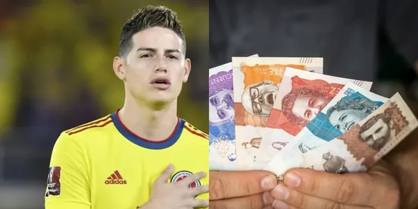 James Rodríguez se ubica en el precio más bajo de su carrera en los últimos años.