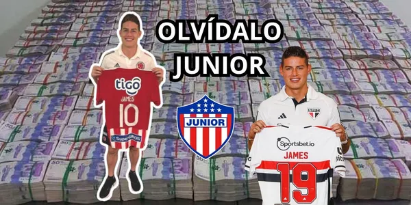 James Rodríguez sonó para el Junior FC pero es un fichaje que costaría un dineral.