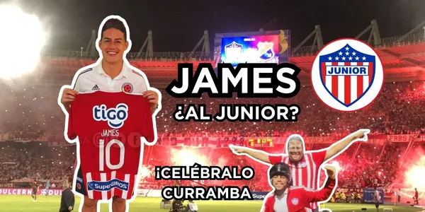 James Rodríguez suena en Colombia como posible refuerzo del Junior FC.