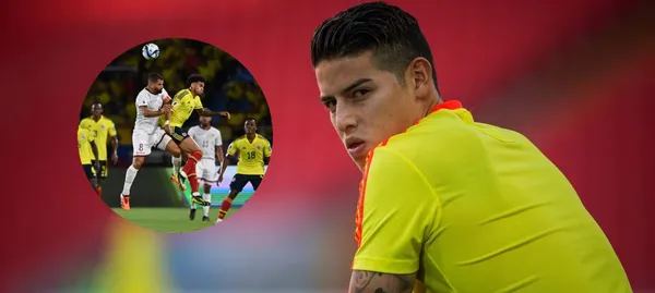 James Rodríguez sufre desde la banca el partido de Colombia vs Venezuela