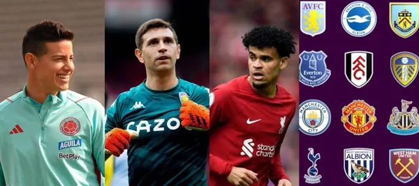 James Rodríguez tiene tres candidatos en Inglaterra donde enfrentaría a Dibu Martínez