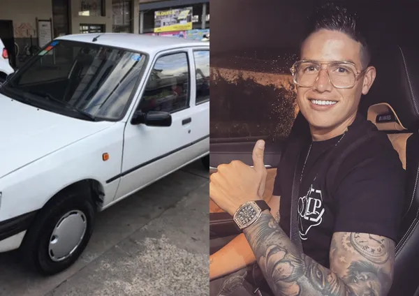 James Rodríguez tiene una colección exclusiva de vehículos, pero el jugador como cualquier persona tuvo ese primer auto que fue el inicio de todo.