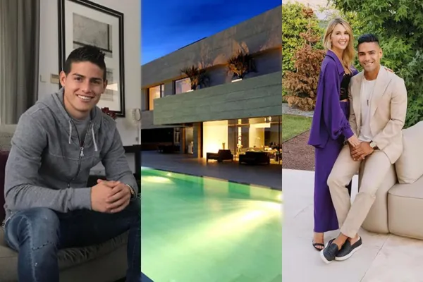 James Rodríguez tiene una lujosa mansión en España y en paralelo Radamel Falcao habló desde Madrid sobre su presente y futuro.