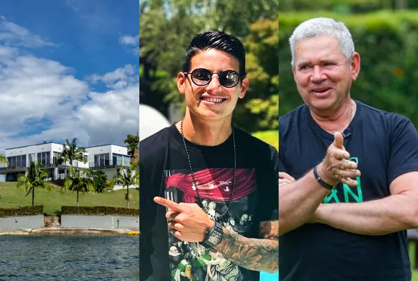 James Rodríguez tiene una lujosa mansión en Medellín y Hernán Darío Herrera abrió las puertas de su casa.